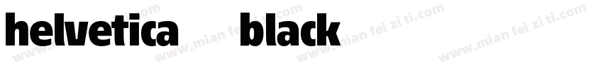 helvetica 95 black字体转换